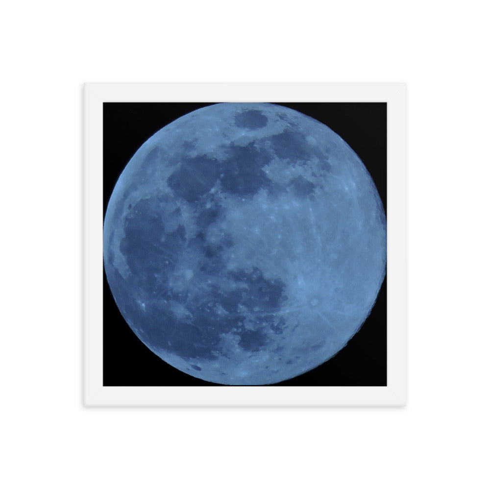 Blue Moon Framed poster