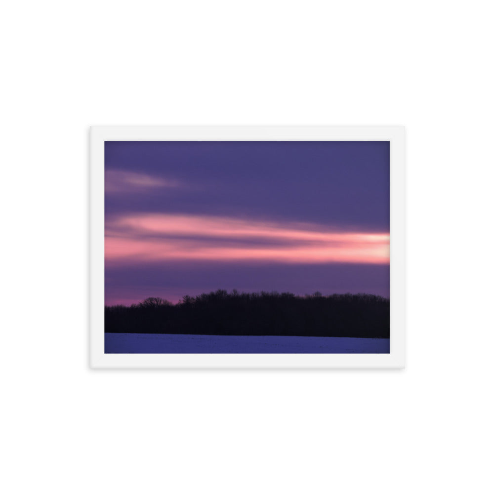 Purple Sunset Framed poster