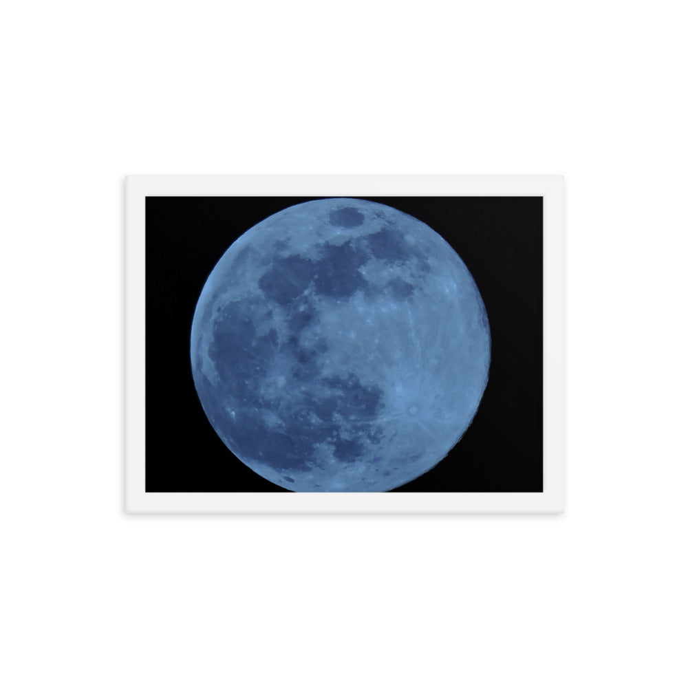 Blue Moon Framed poster