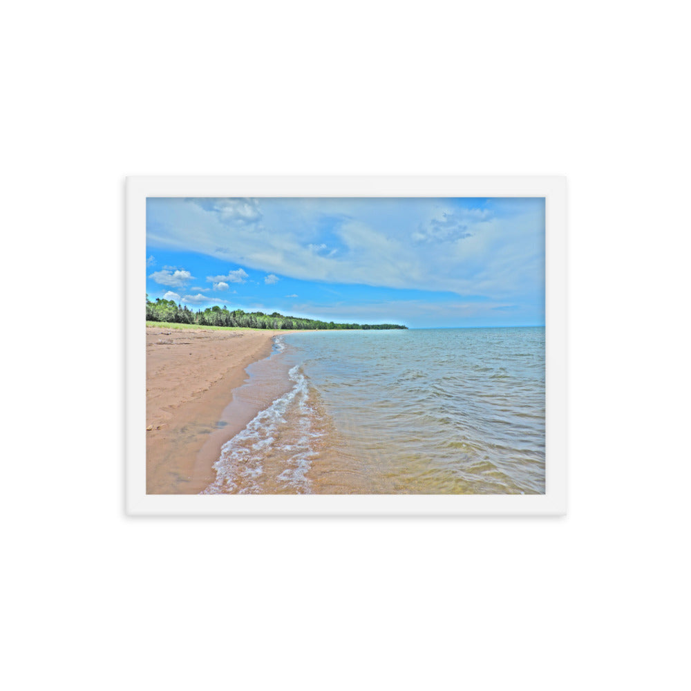 Painted Beach Framed poster