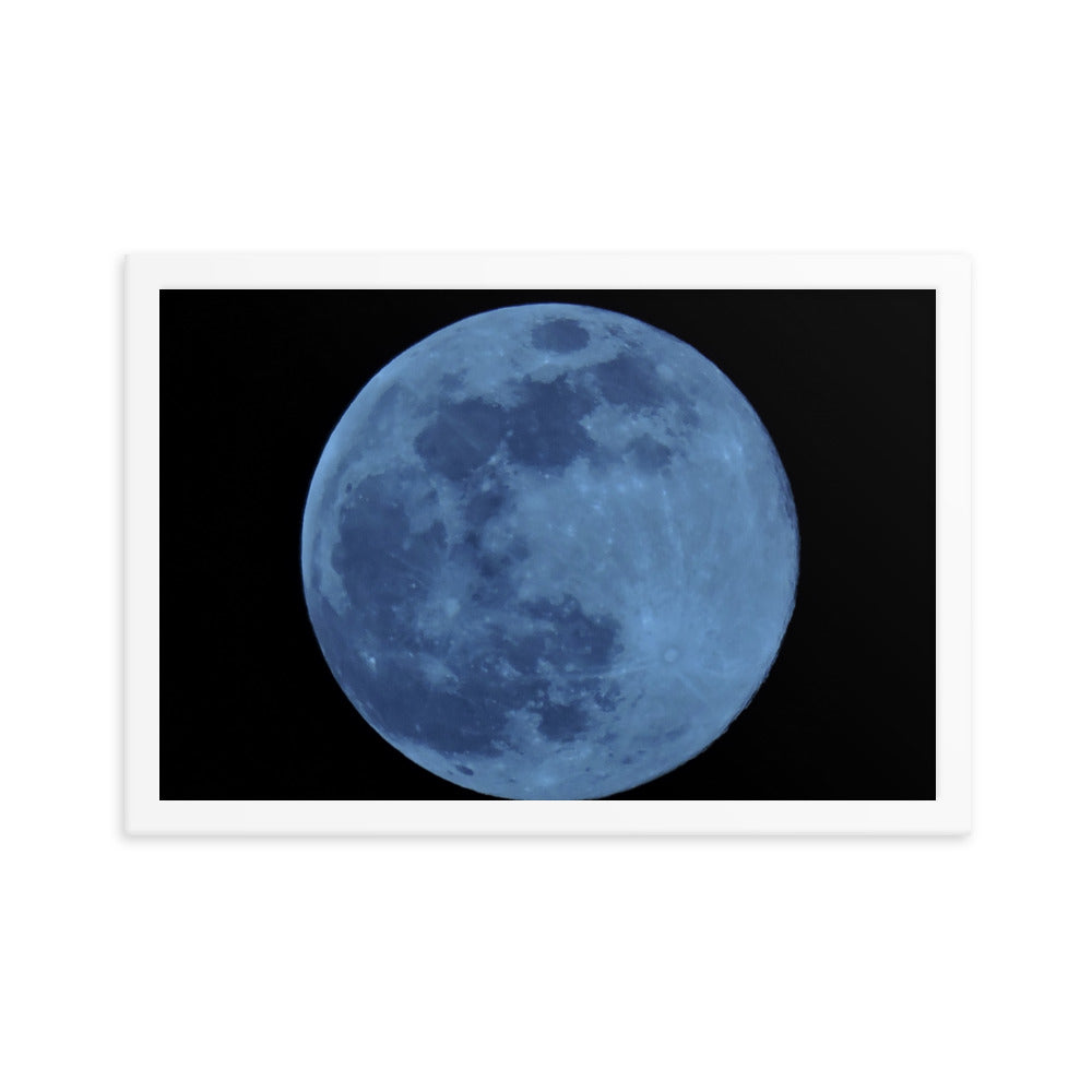 Blue Moon Framed poster