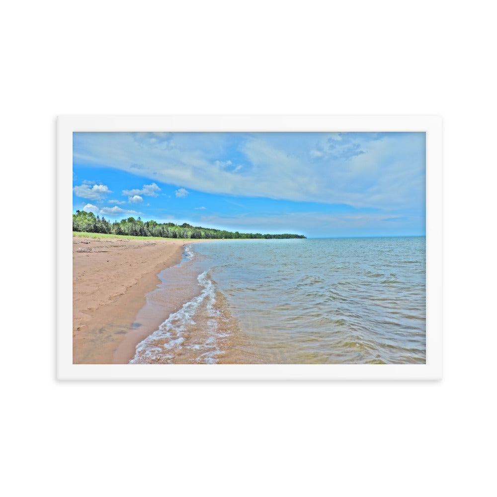 Painted Beach Framed poster