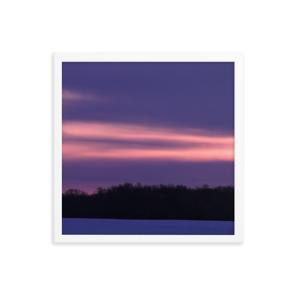 Purple Sunset Framed poster