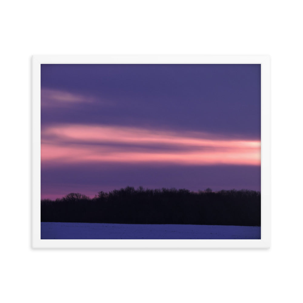 Purple Sunset Framed poster