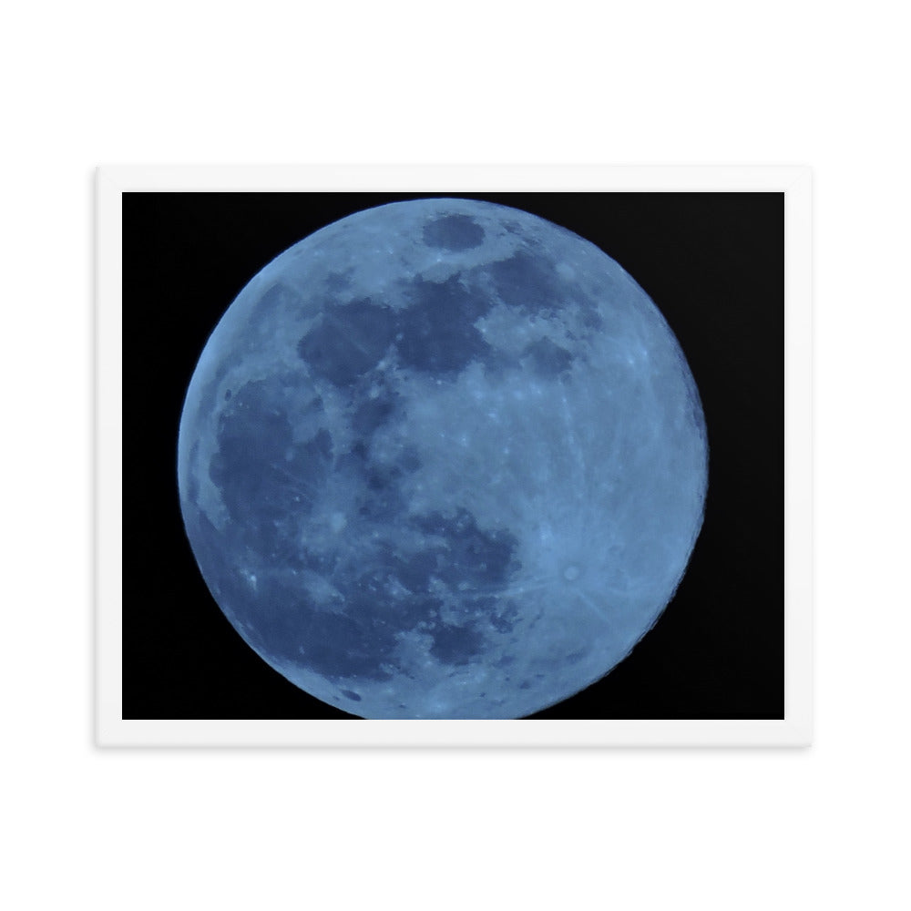 Blue Moon Framed poster