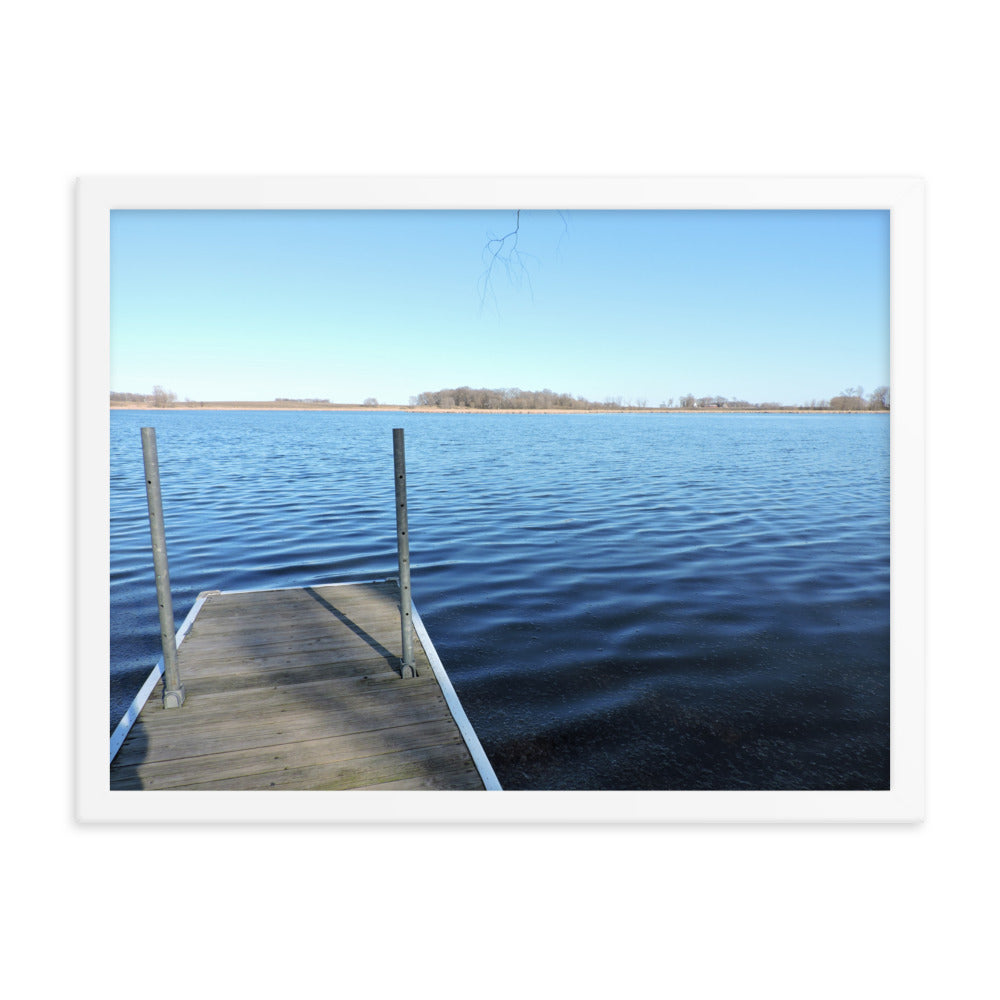 Lake Dock Framed poster