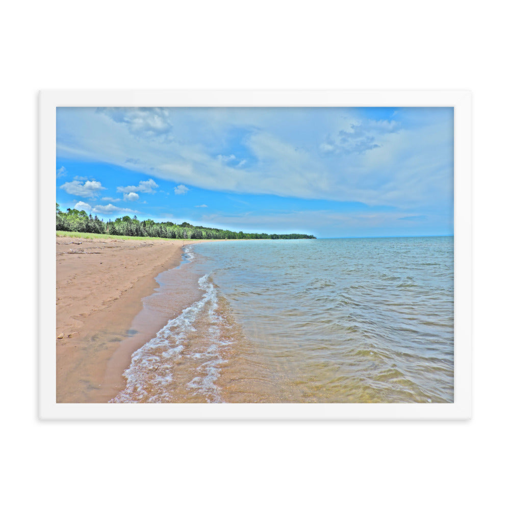 Painted Beach Framed poster