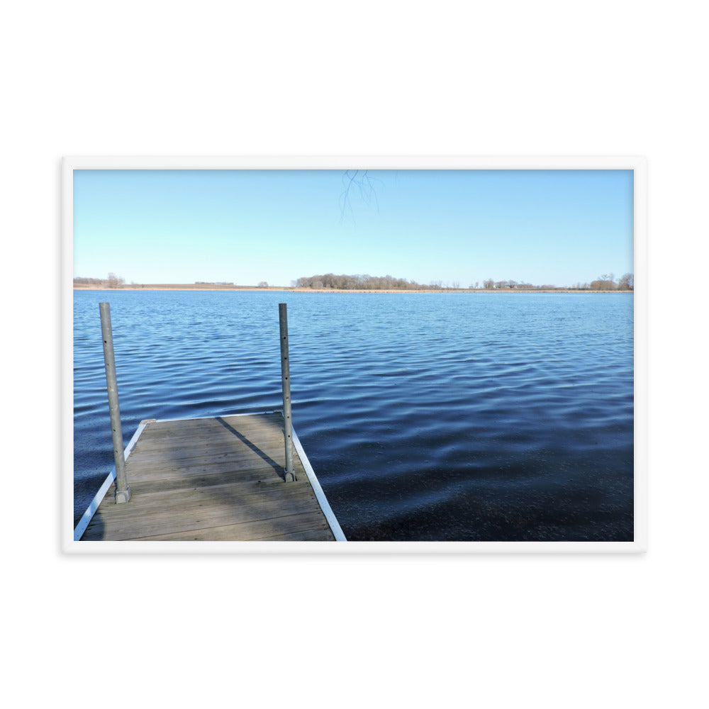 Lake Dock Framed poster