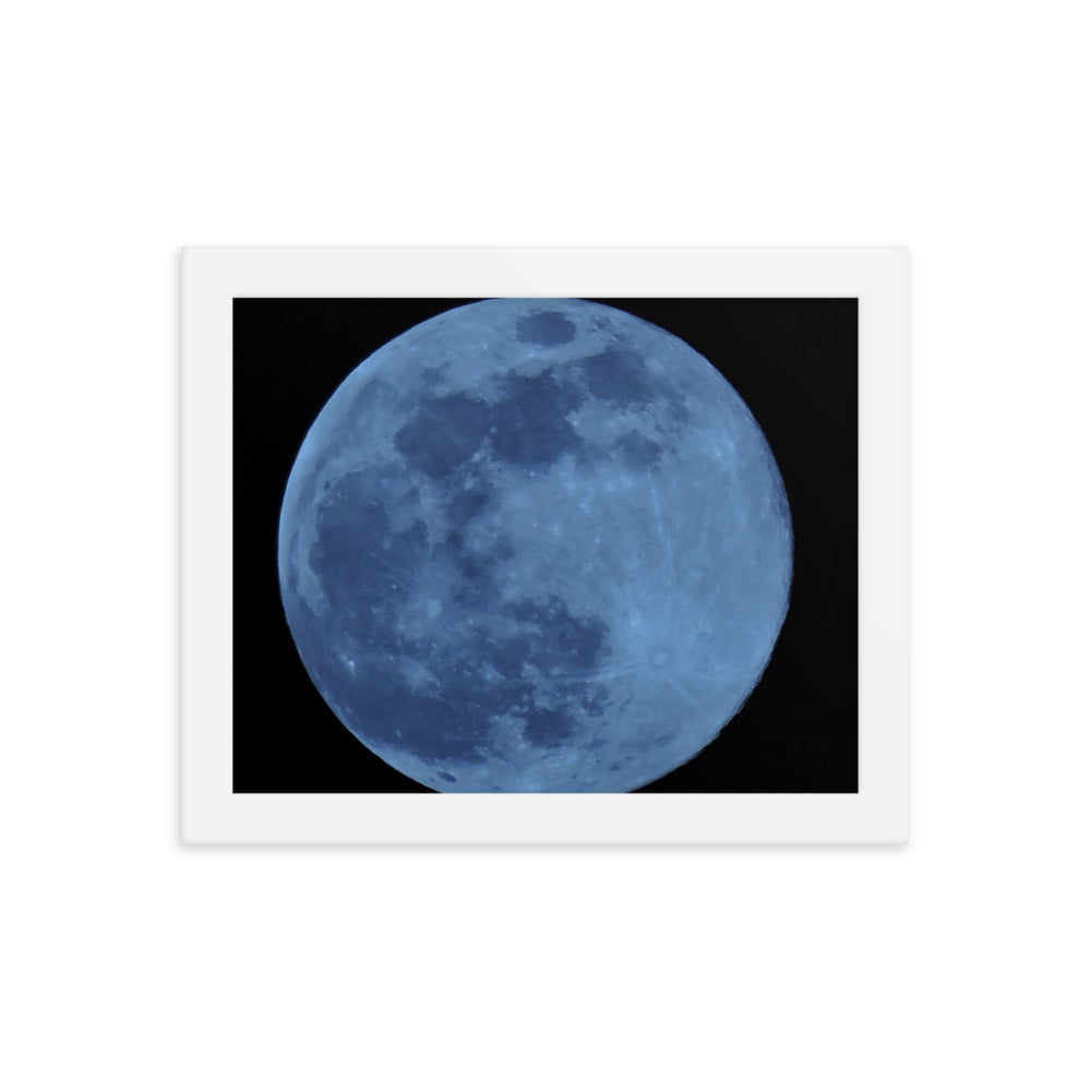 Blue Moon Framed poster