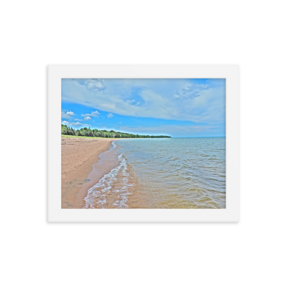 Painted Beach Framed poster