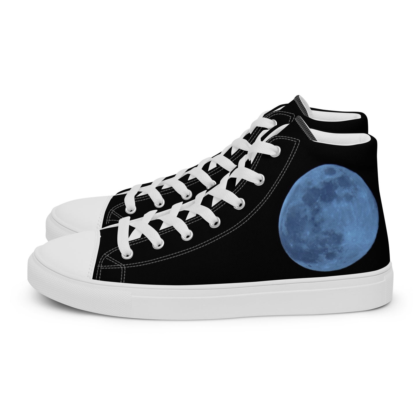 Men’s high top canvas shoes- Blue Moon