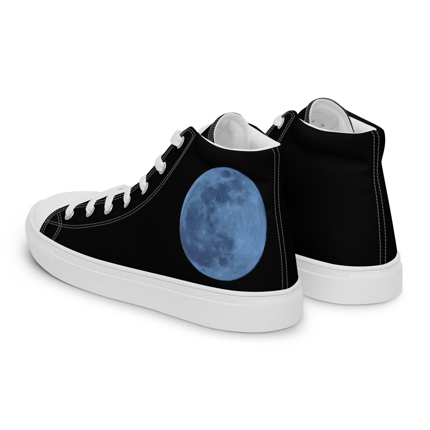 Men’s high top canvas shoes- Blue Moon