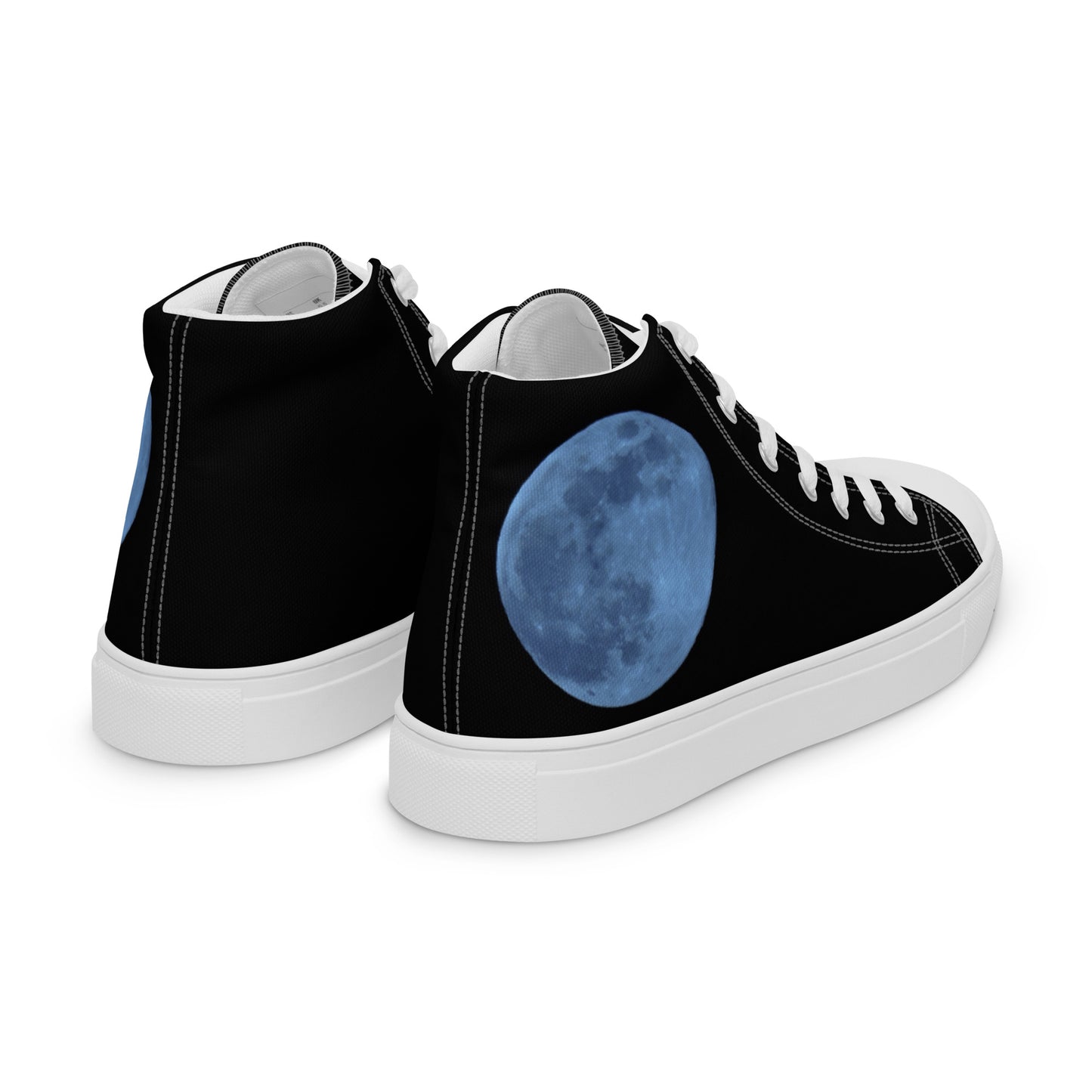 Men’s high top canvas shoes- Blue Moon