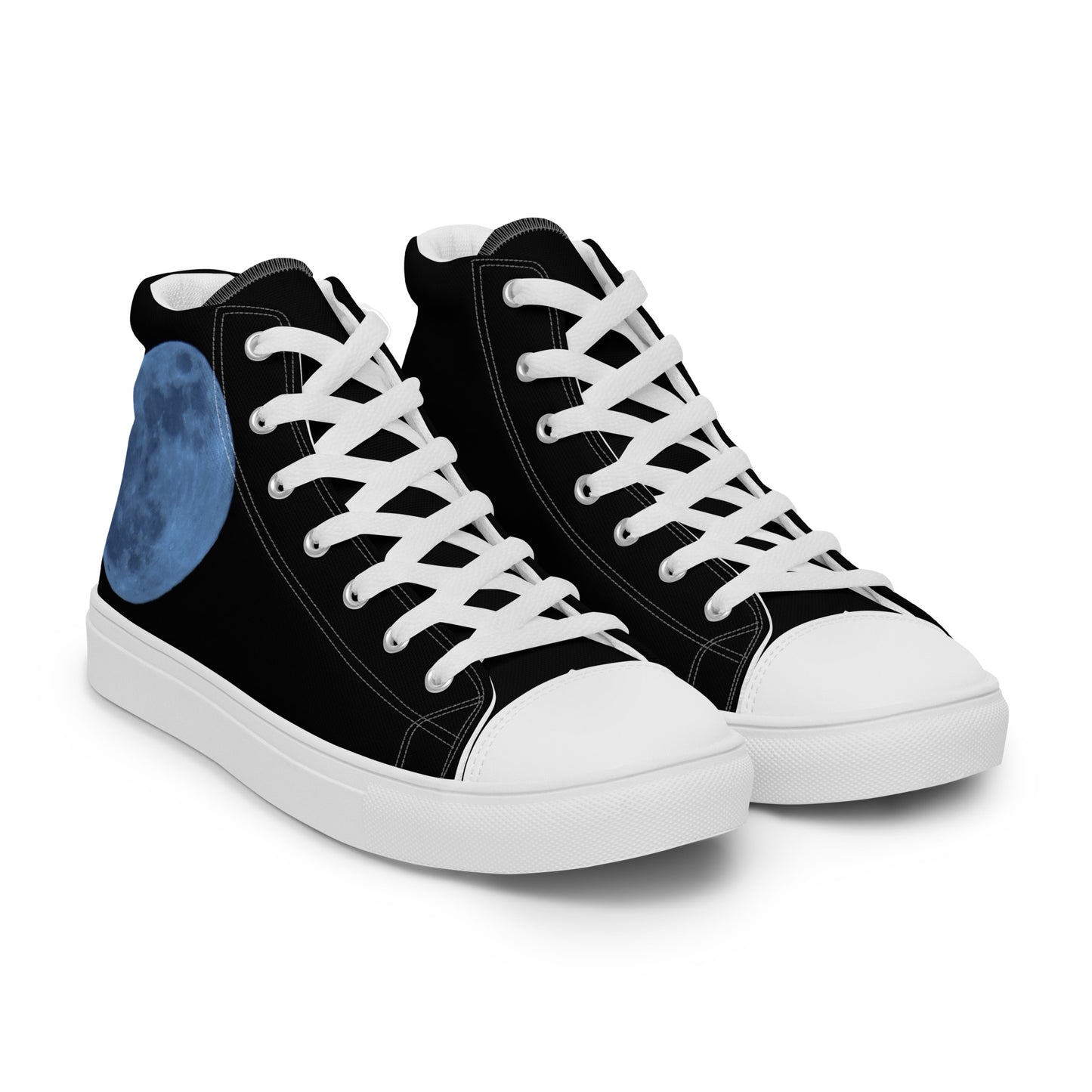 Men’s high top canvas shoes- Blue Moon