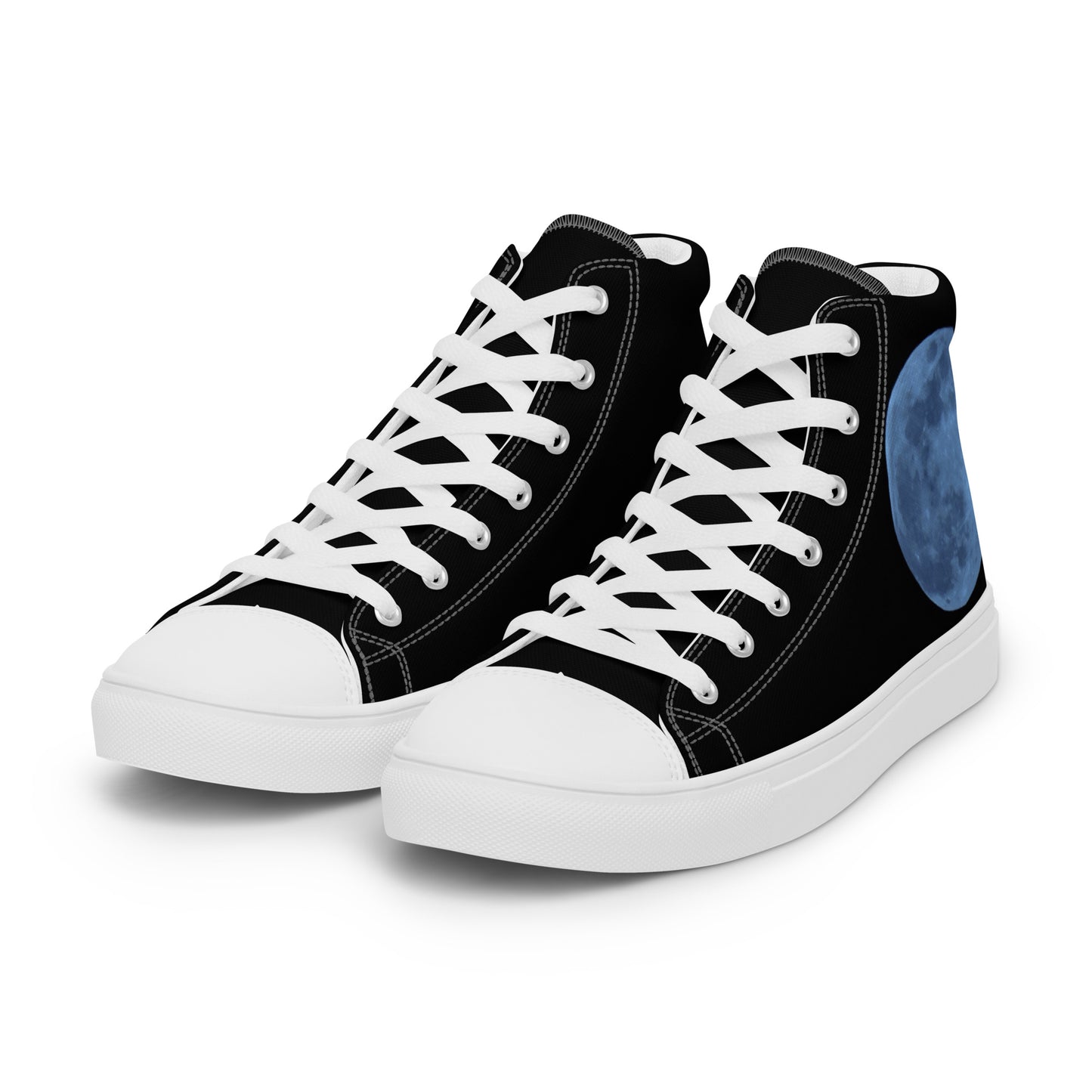 Women’s high top canvas shoes- Blue Moon